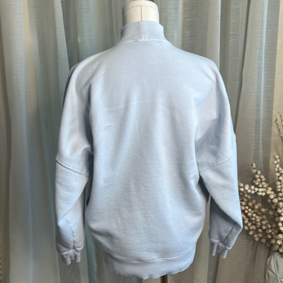 TNA Baby Blue Moc Neck Sweatfleece Cozy Fleece Mega Fit Sz 1 (xs/s) - Picture 5 of 9